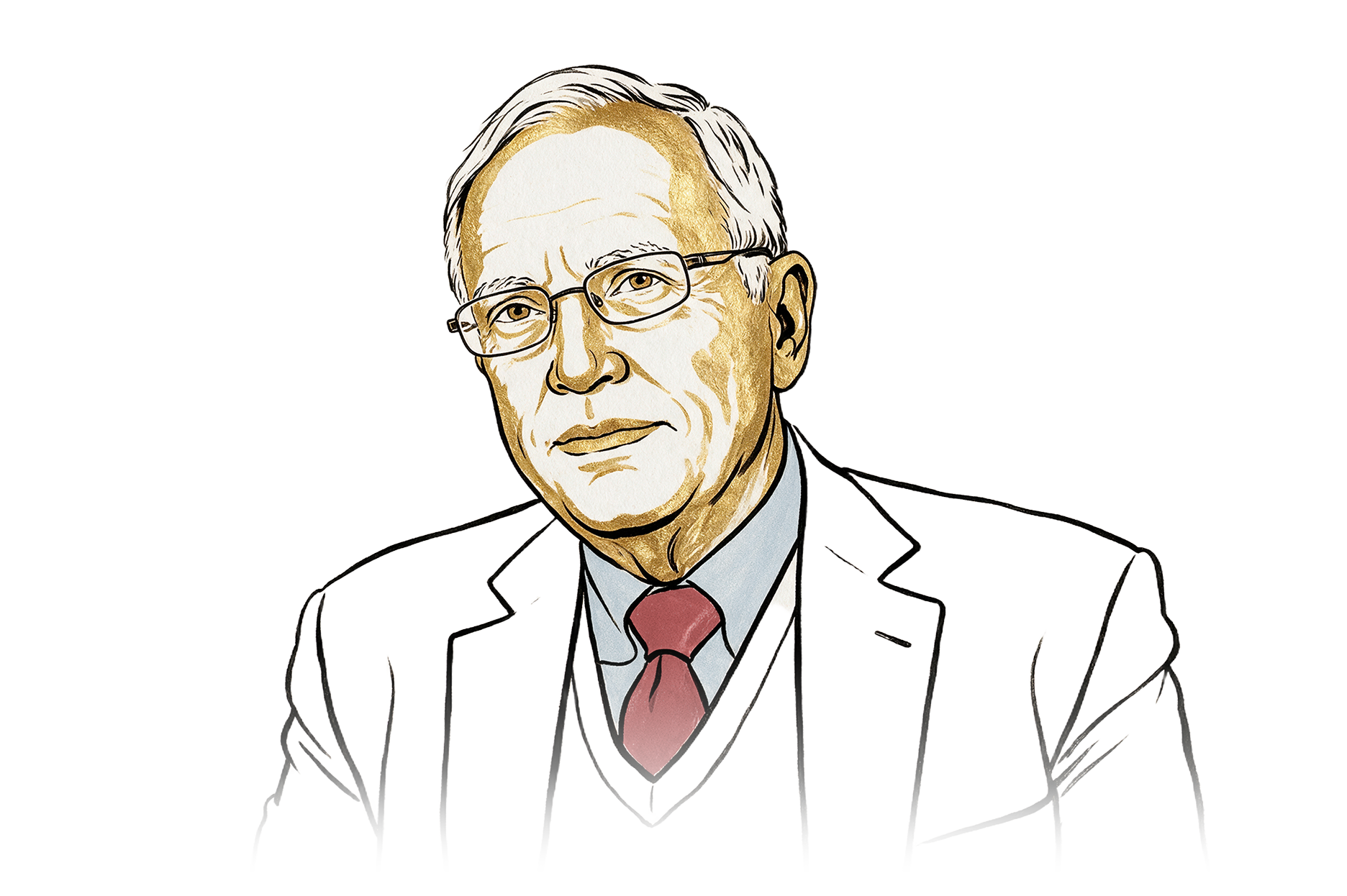 Illustration of Professor James J. Heckman